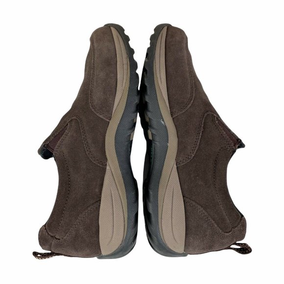 LL Bean womens comfort moccasin brown suede sz 7.5 wide - Picture 6 of 6